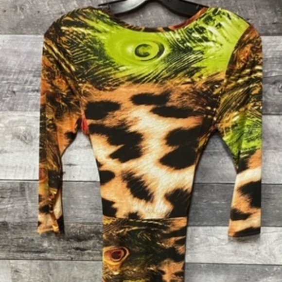 GOTSTYLE Animal Print Travel Resort Long Dress - Size: L - MI USA - **EUC** - Picture 2 of 5